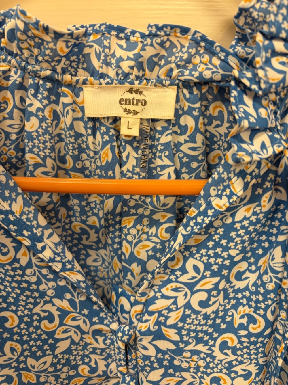 entro Blue White Floral Mini Dress - Picture 2 of 4